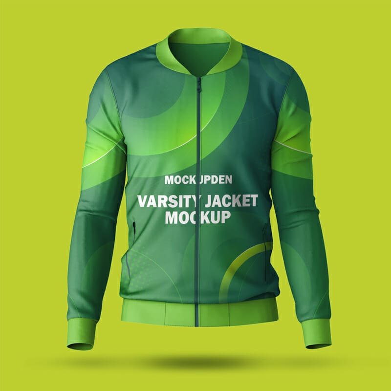 Free Varsity Jacket Mockup PSD Template