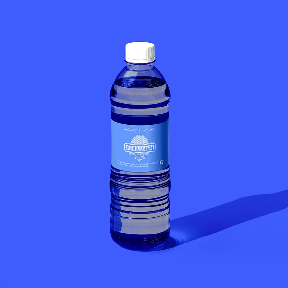 Free Water Bottle Mockup PSD
