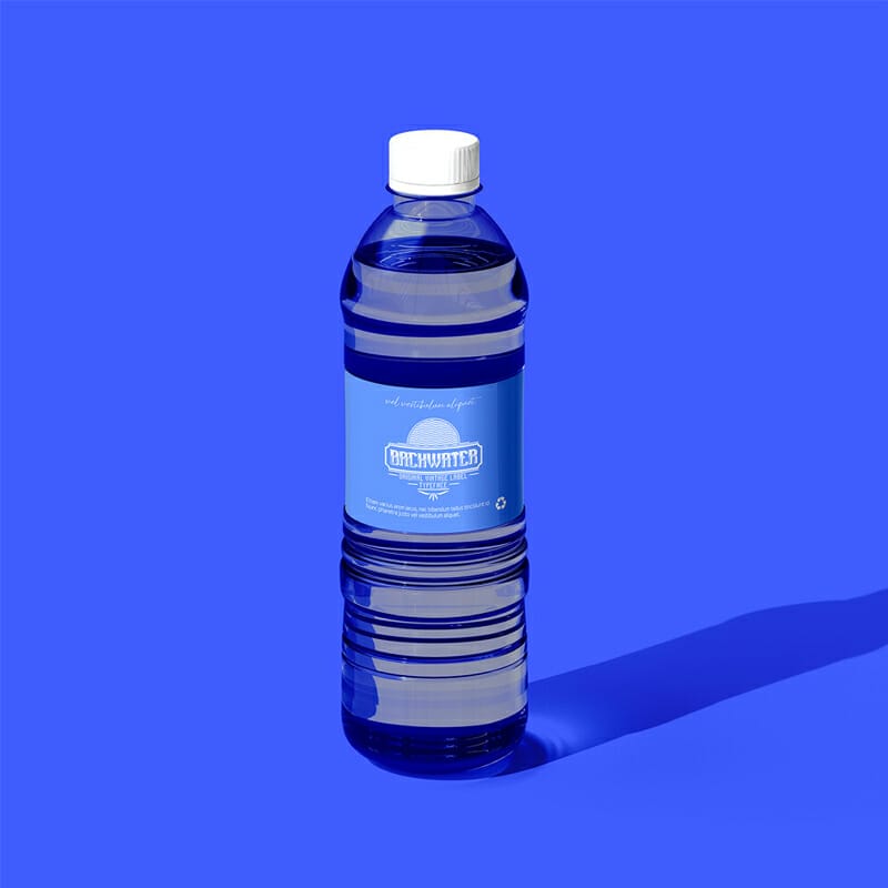 Free Water Bottle Mockup PSD