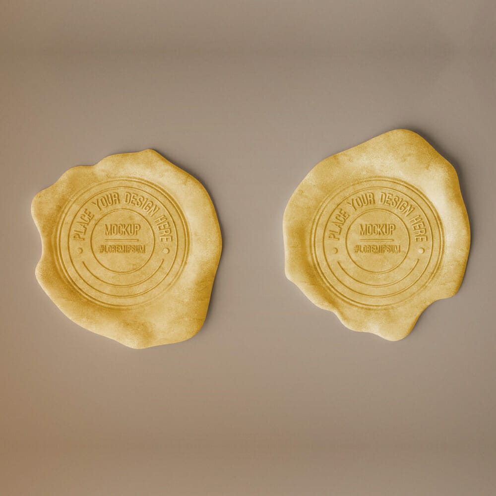 Free Wax Seal Stamp Mockup