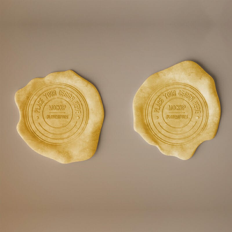 Free Wax Seal Stamp Mockup