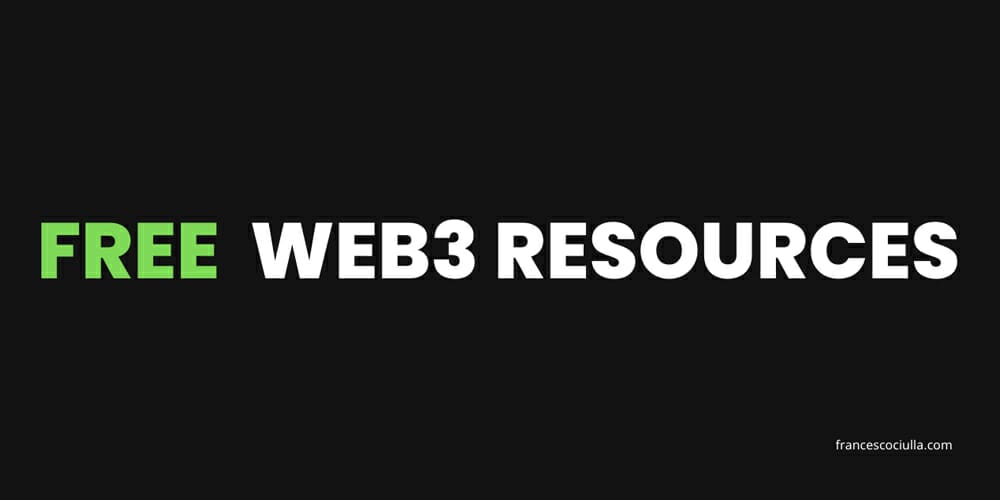 Useful Learning Resources For Web 3.0 Developers 46 Free Web3 Resources