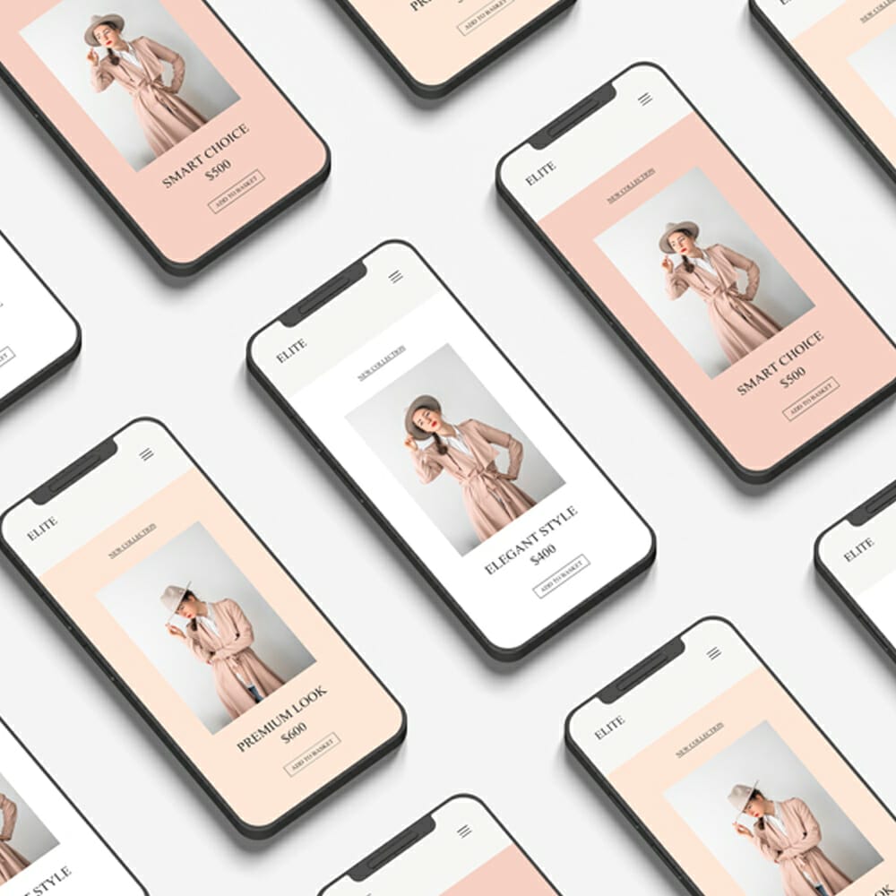 Free Website Branding Device Phone Mockup