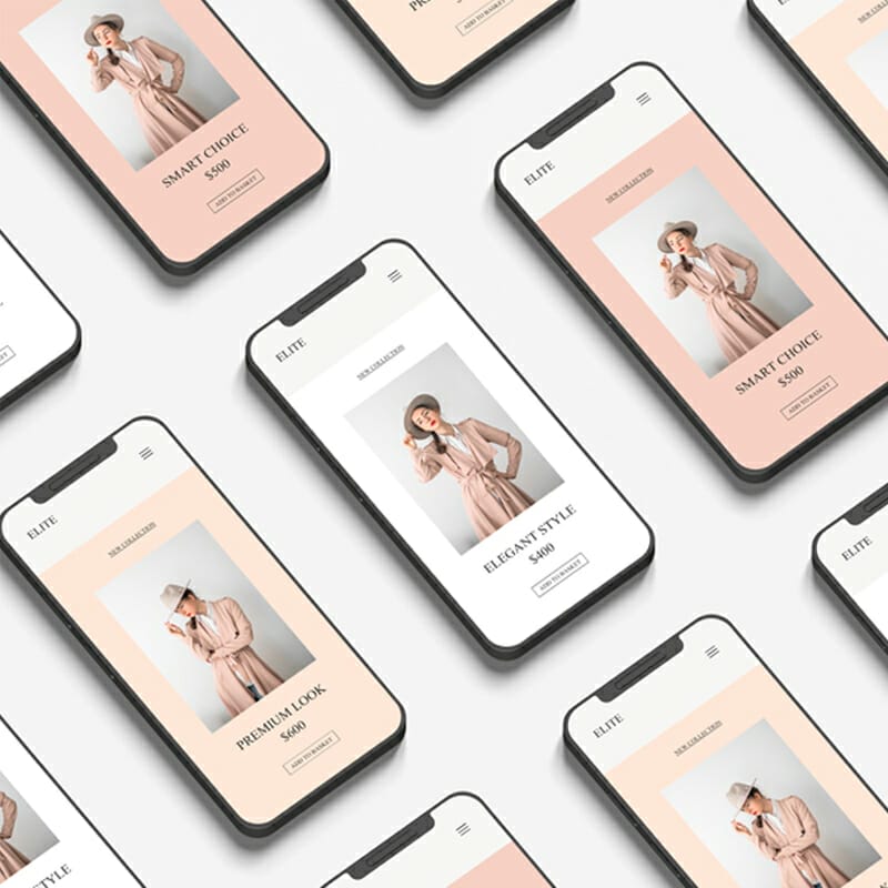 Free Website Branding Device Phone Mockup