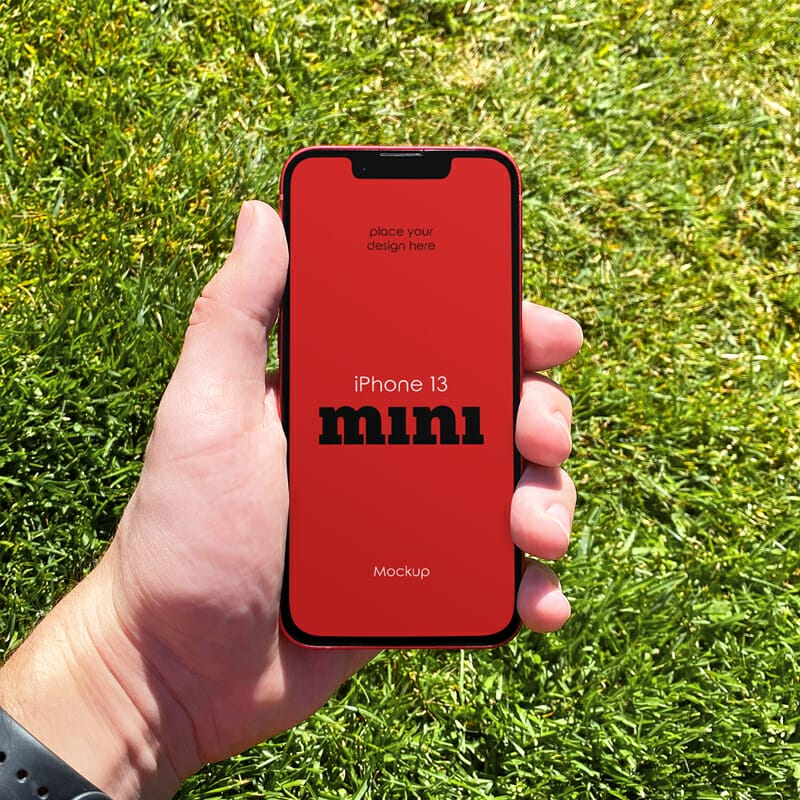 Free iPhone 13 Mini Mockup