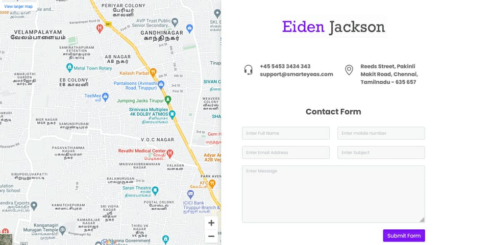 Free Bootstrap Form Templates 84 Full Screen Contact Form