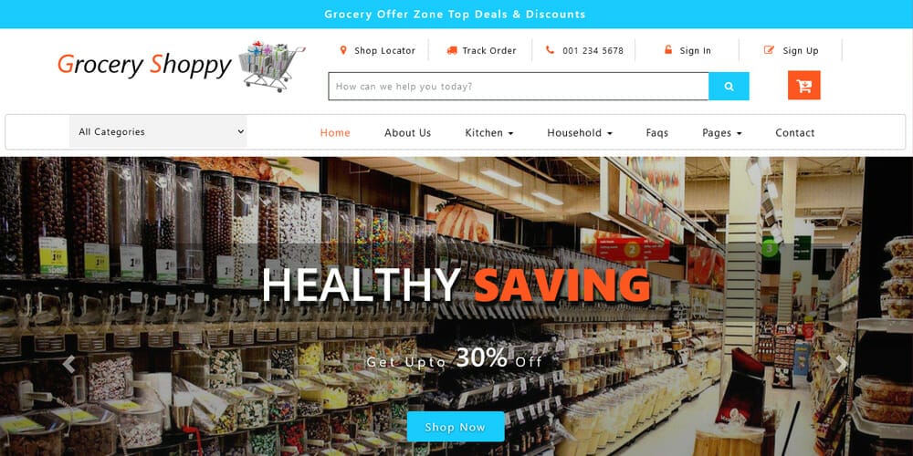 Top Free Grocery Store Bootstrap Templates – Yes Web Designs