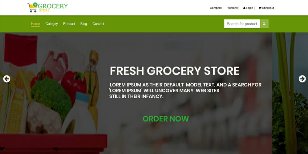 Top Free Grocery Store Bootstrap Templates – Yes Web Designs