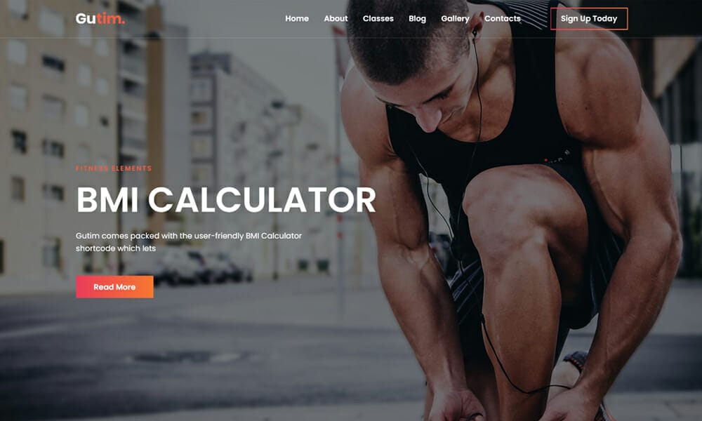 Gutim – Free HTML5 Fitness Website Template