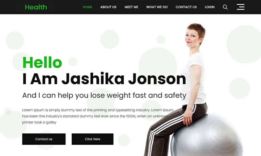 Health – Free Fitness Html Template