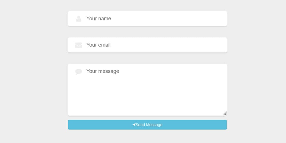 Free Bootstrap Form Templates 67 Highlighted Contact Form