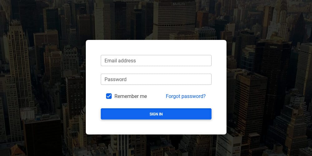 Free Bootstrap Form Templates 2 Login Page Template