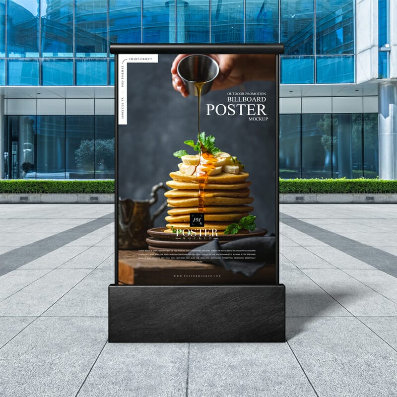 Outdoor Promotion Billboard Poster Mockup