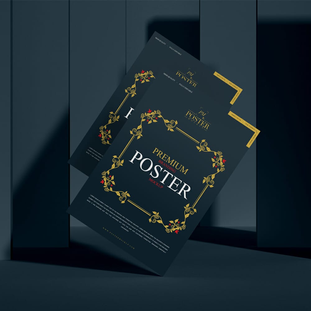 Premium Branding Poster Mockup
