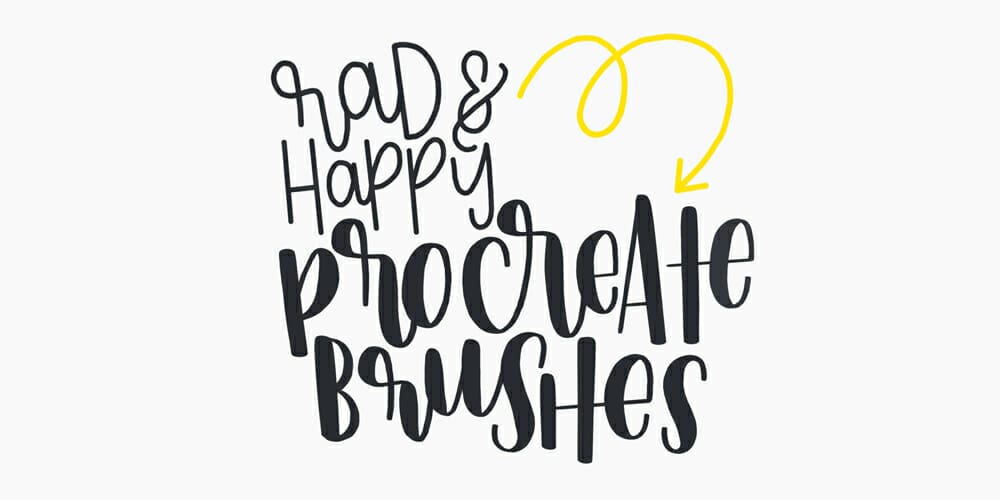 Procreate App Brushes for Hand Lettering