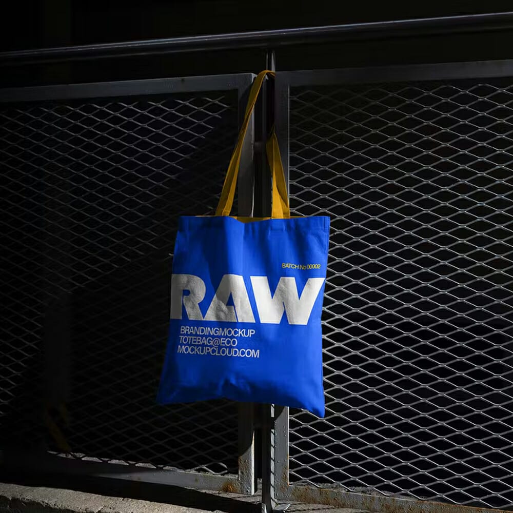 RAW - Free Tote Bag Mockup