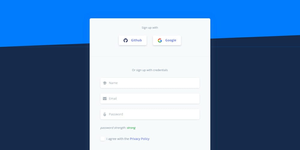 Free Bootstrap Form Templates 56 Register Page