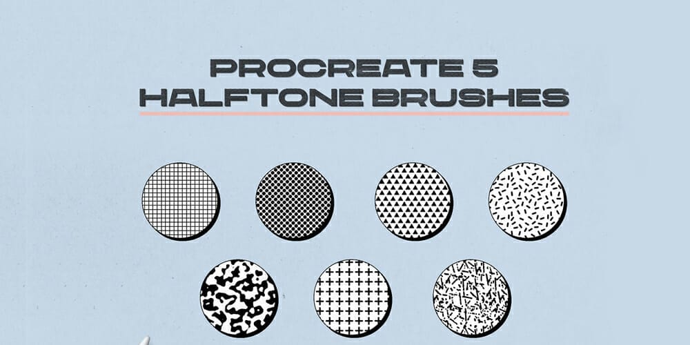 Seamless Halftone Brushes for Procreate