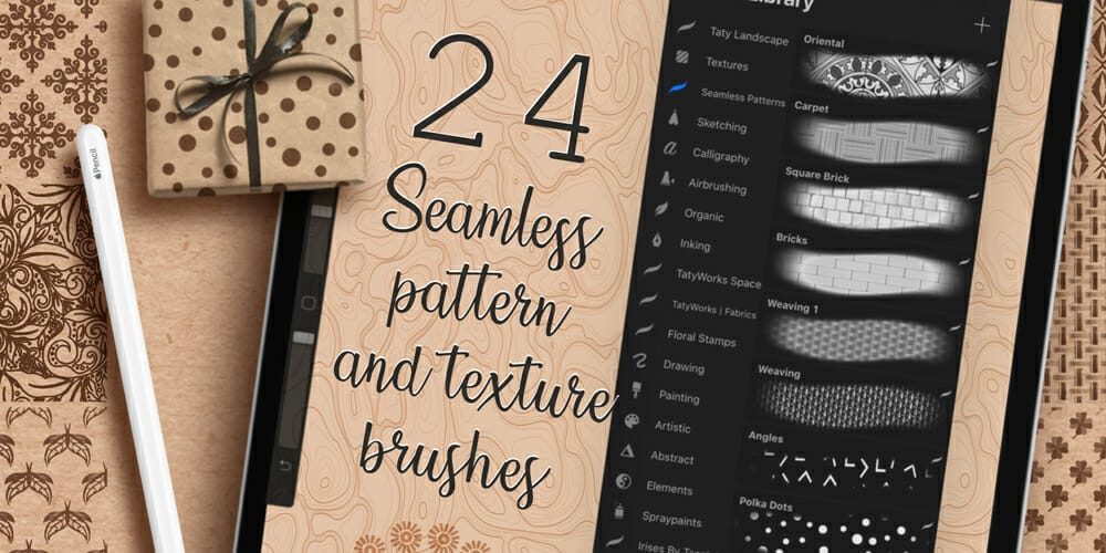 Seamless Pattern and Texture Brushes