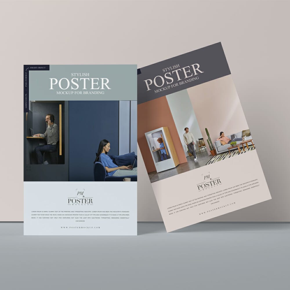 Stylish Poster Mockup For Branding