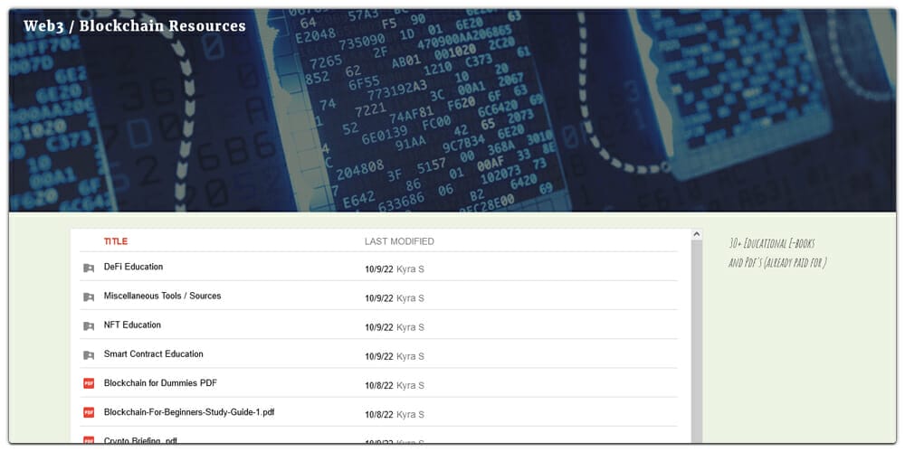Web3 Blockchain Resources
