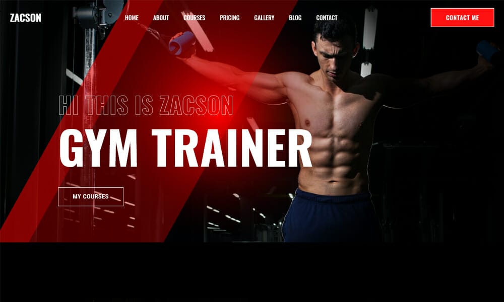 Zacson – Free Responsive HTML5 Fitness Website Template