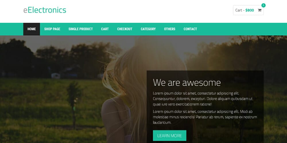 Free ECommerce Bootstrap Templates » CSS Author