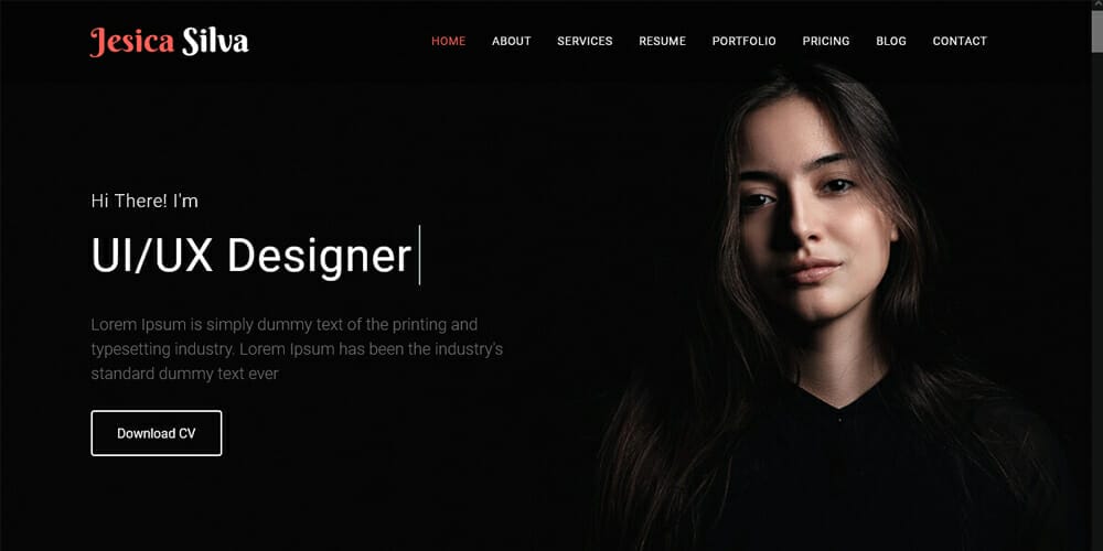 Free Bootstrap Portfolio Templates 32 Adzilen Portfolio Template