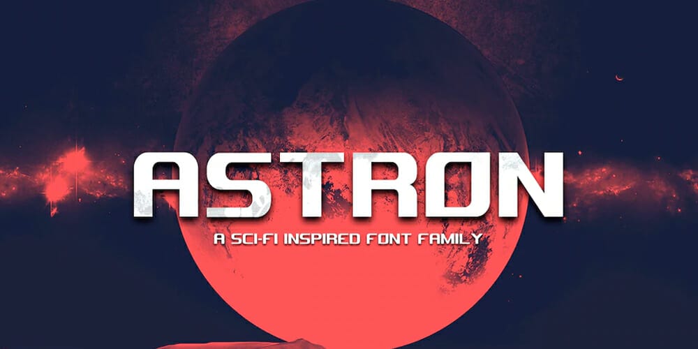 Astron Sci Fi Display Font