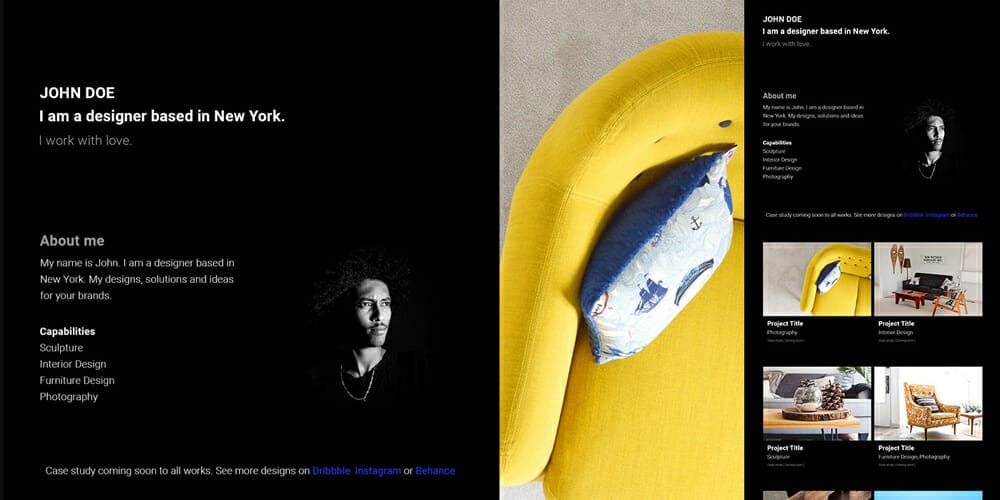 Free Bootstrap Portfolio Templates 90 Barts