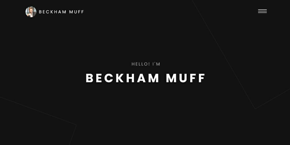 Free Bootstrap Portfolio Templates 59 Beckham