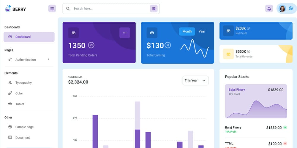 Berry Bootstrap 5 Admin Template