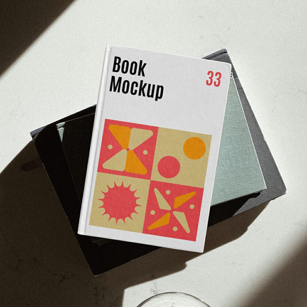 Book Hardcover PSD Mockup