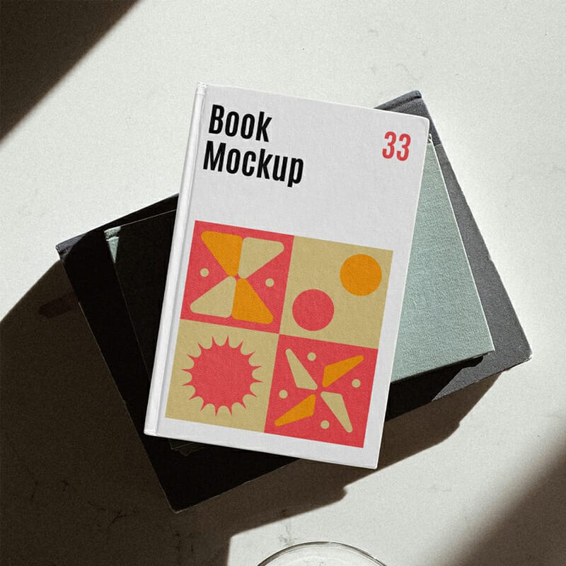 Book Hardcover PSD Mockup