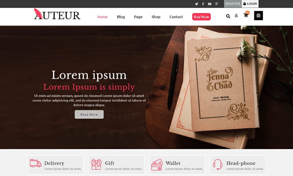 Book Publisher - Free Publisher WordPress Theme