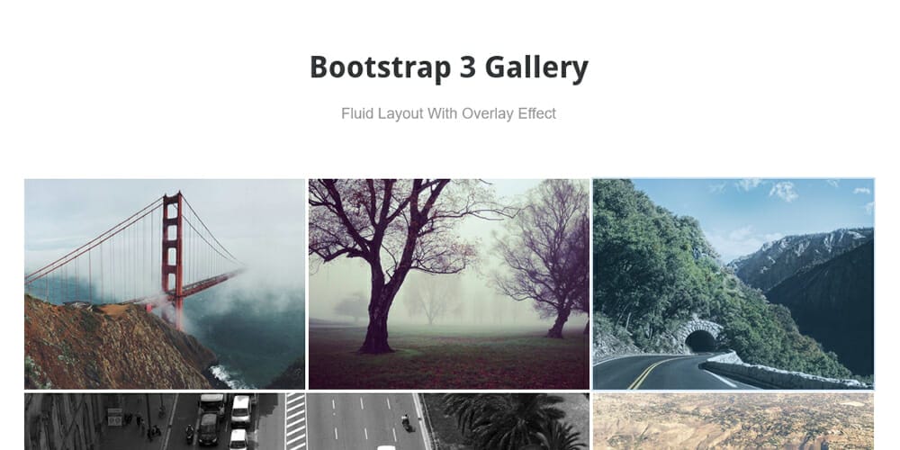Bootstrap Gallery Templates