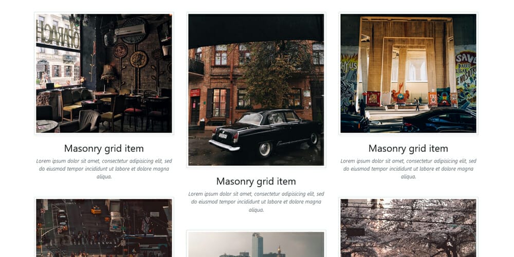 Bootstrap Grid Examples & Snippets 3 Bootstrap Masonry