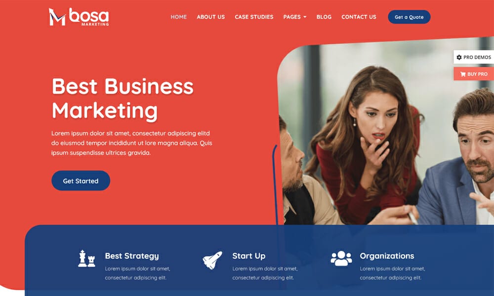 Bosa Marketing - Free Multipurpose Marketing Theme