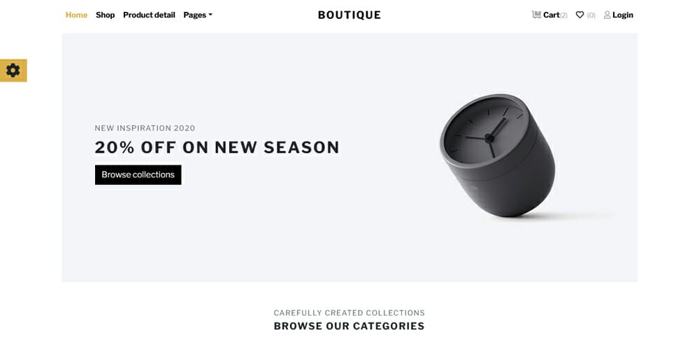 Free eCommerce Bootstrap Templates 6 Boutique