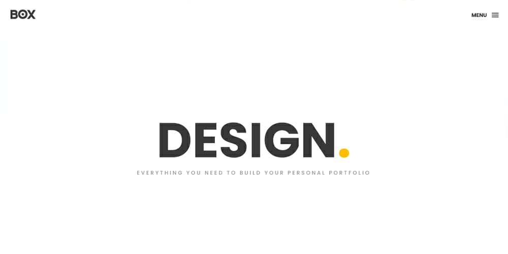 Free Bootstrap Portfolio Templates 37 Box Portfolio