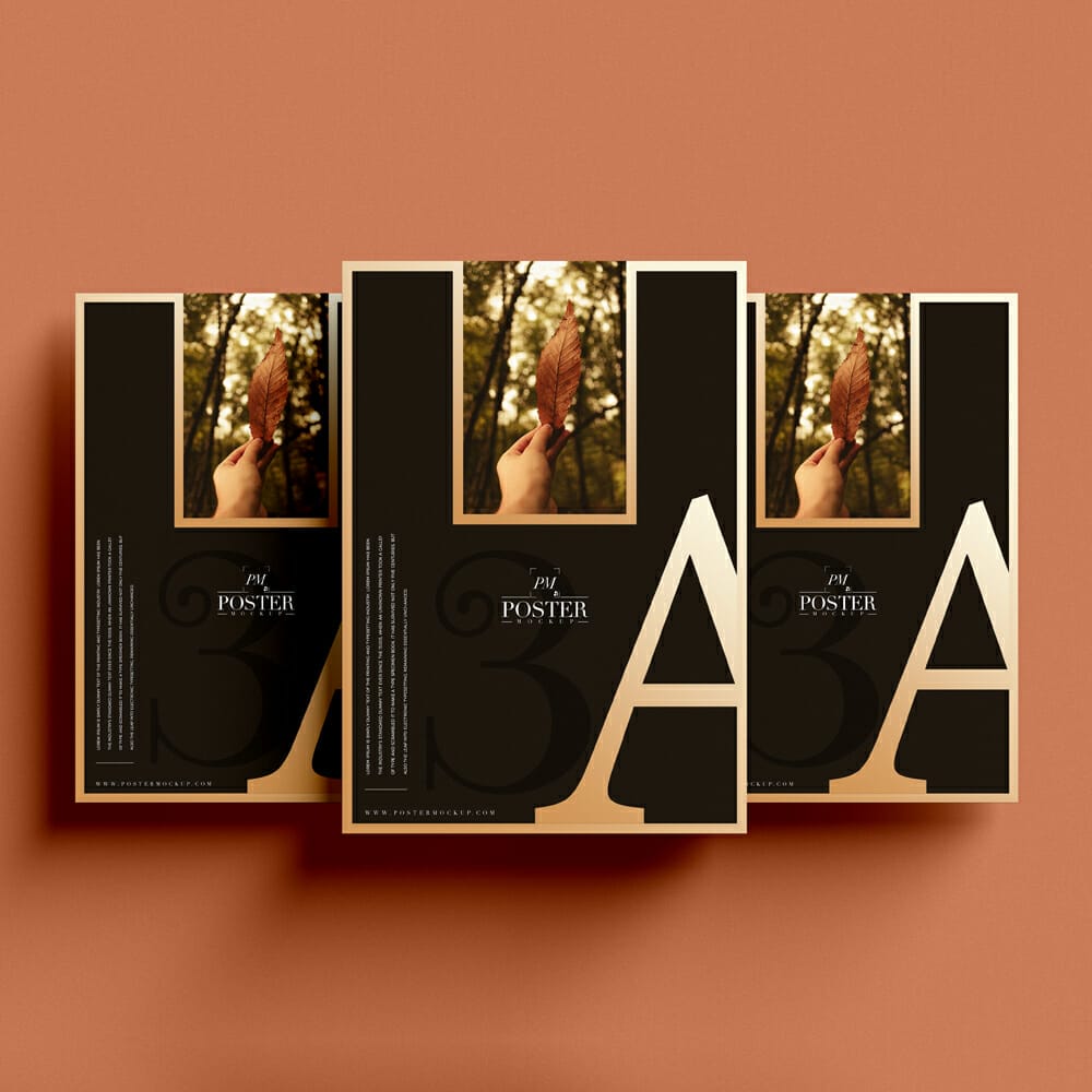 Brand Presentation A3 Poster Mockup