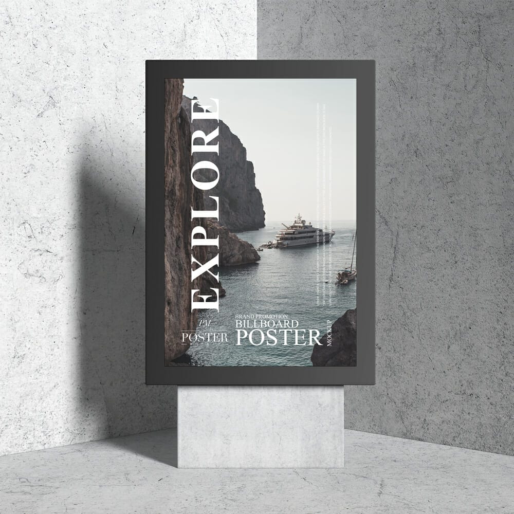 Brand Promotion Billboard Poster Mockup