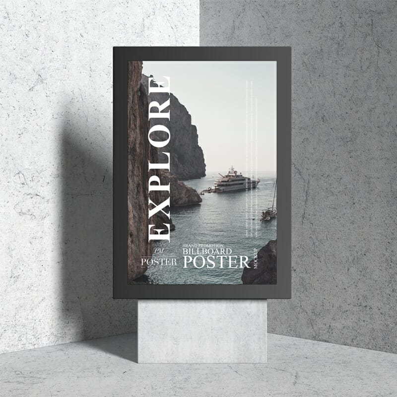 Brand Promotion Billboard Poster Mockup
