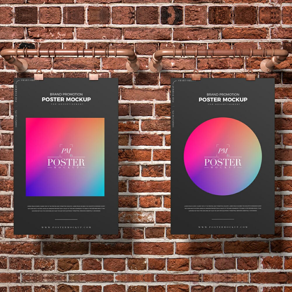 Brand Promotion Poster Mockup