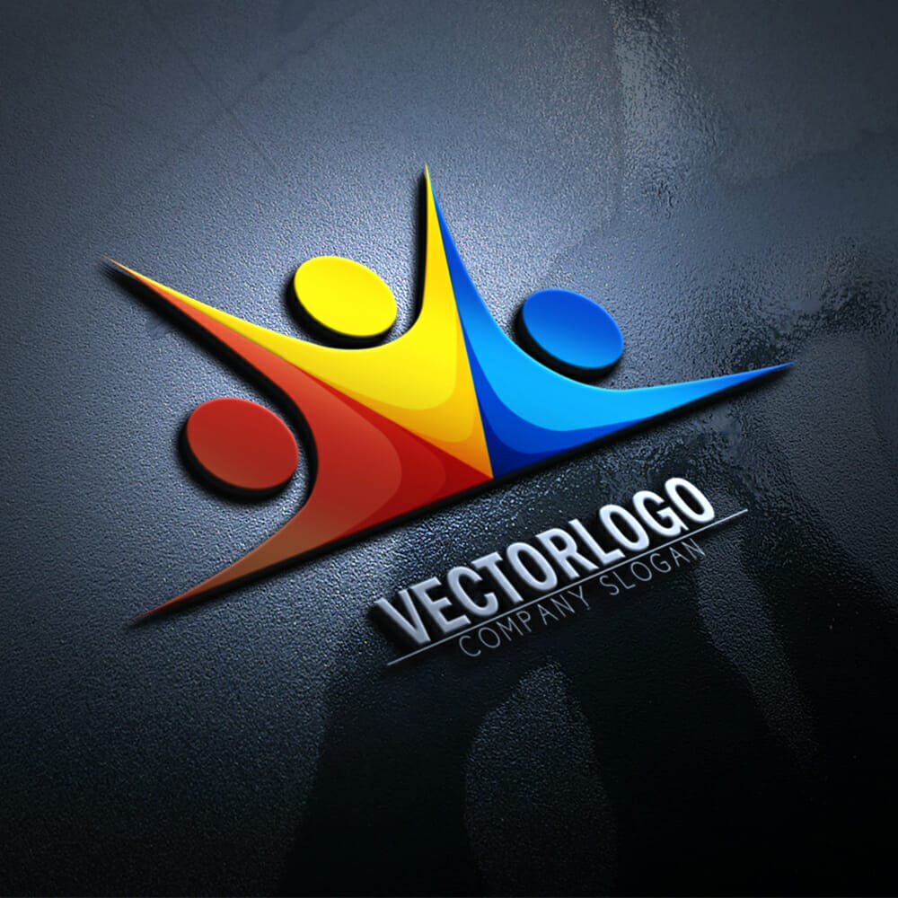 Creative 3D Logo Mockup