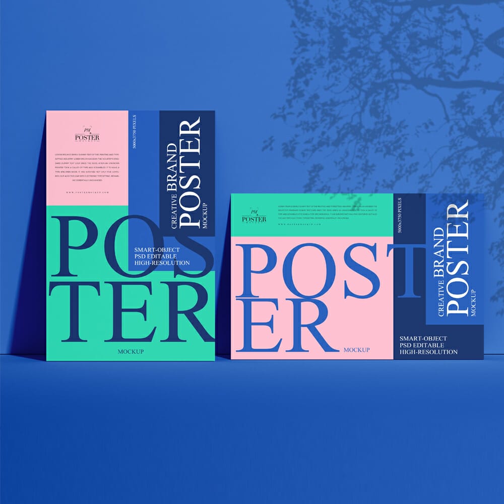 Creative Brand Poster Mockup