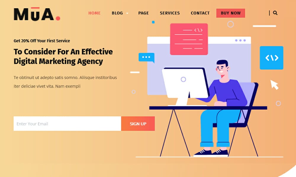 Digital Agency - Free WordPress Digital Agency Theme