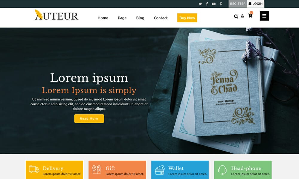 Digital Books - Free Books WordPress Theme