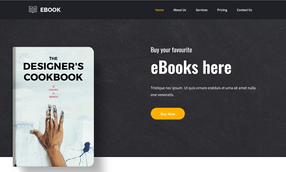 Ele eBook Lite - Free ebook WordPress Theme