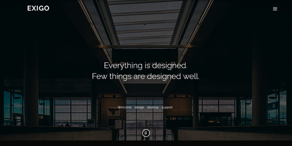 Free Bootstrap Portfolio Templates 18 Exigo